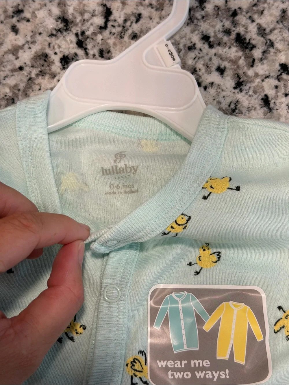 Lullaby Lane Infant Girl’s Sleepsack Set, Mint & Pink, Stars & Bees, 0-6mo, NWT